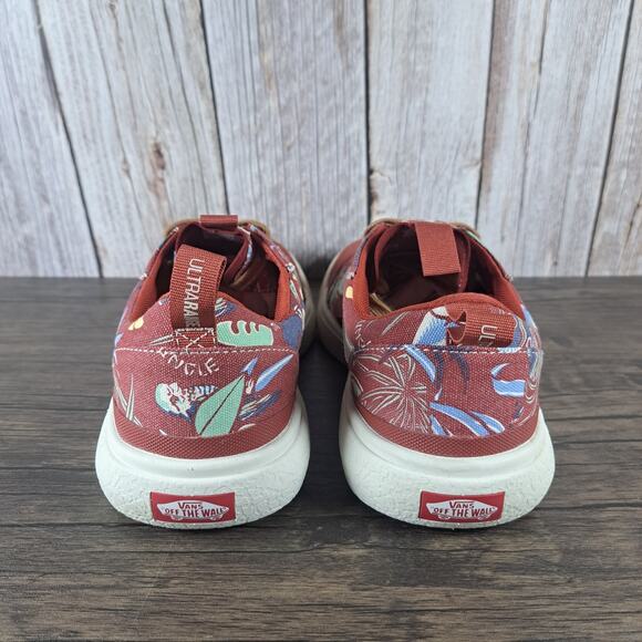 Vans Hawaiian Jungle Floral Ultrarange Exo SE Sneaker Men's Sz 8 Women's 9.5 Red - Picture 4 of 9
